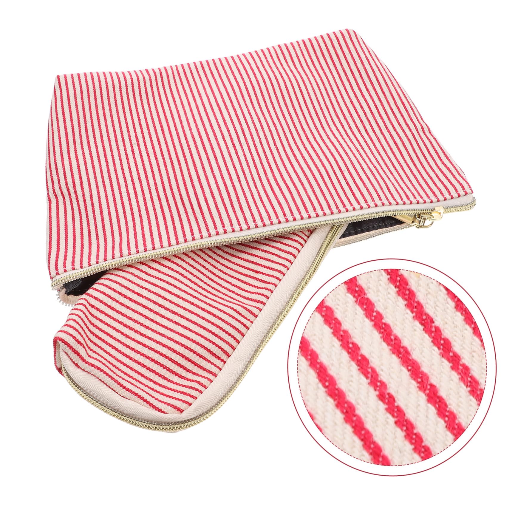 Beavorty 8 STK Reise-Aufbewahrungstasche Reise-toilettenartikel-Organizer Make-up-Tasche Mit Reißverschluss Reisezubehörtasche Kosmetiktasche Kulturbeutel Schreibwarentasche Polyester Rot
