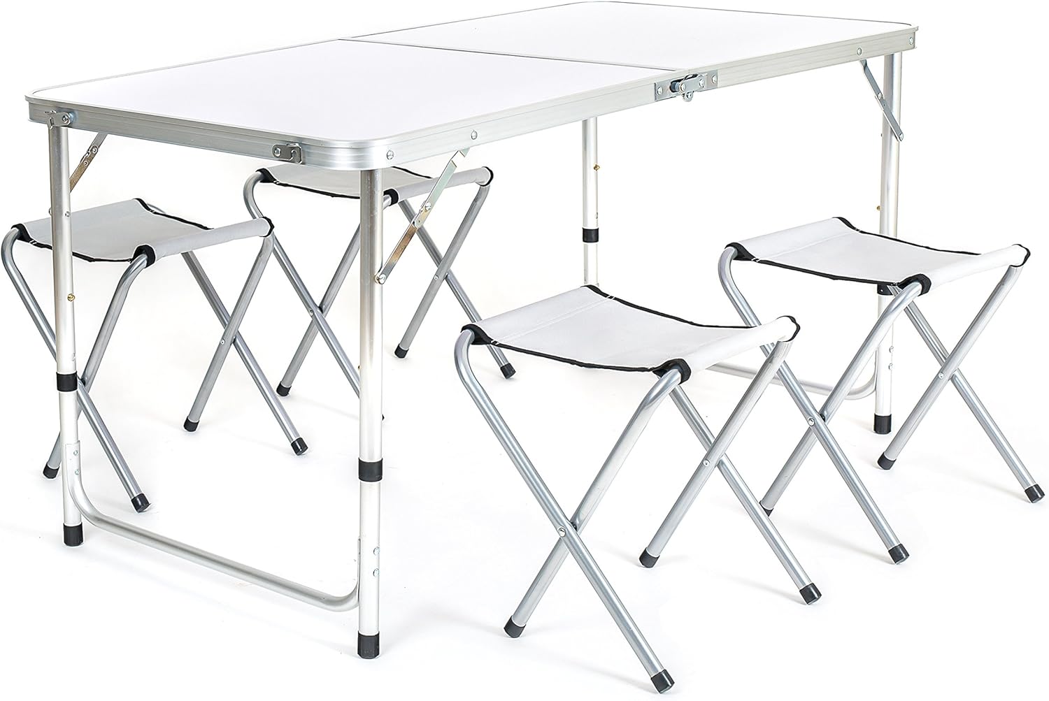 Happy Green A12289 Fold Away Picnic Table and Chairs White Amazon.co.uk