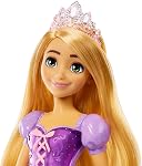 Mattel Disney Princess Rapunzel Fashion Doll in Signature Look | Sparkling Fashion with Removable Skirt, Tiara & Shoes, Posable & Collectible, Inspired by Disney Tangled Movie