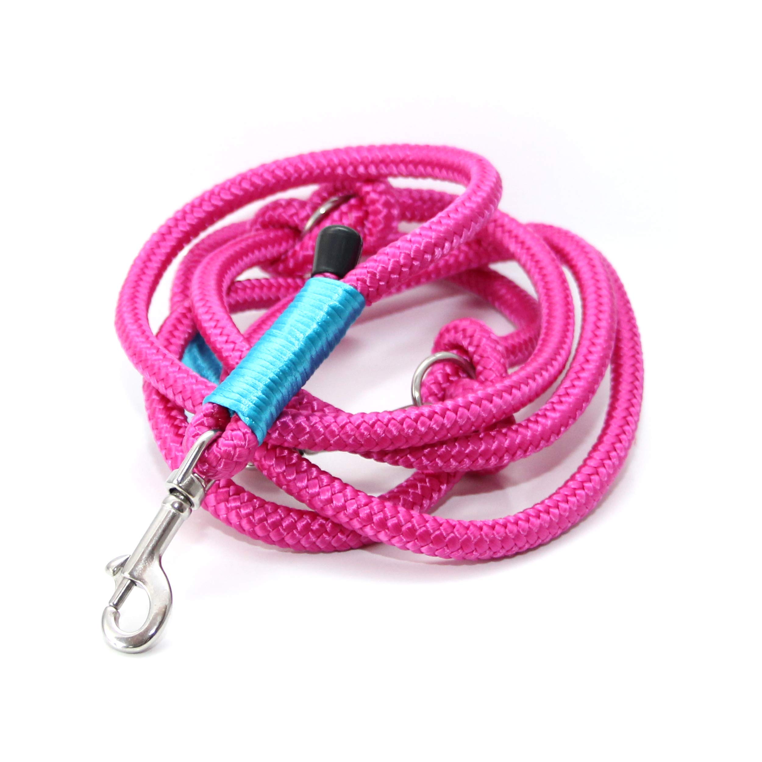 Set: Halsband + Leine, Set für Hunde, Tauleine und Hundehalsband - Swirl Mint