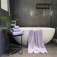 Vista 2 de Toallas de baño de gran tamaño extra grandes de 40 x 80 pulgadas para adultos, toallas de ducha de microfibra súper suaves y de secado rápido