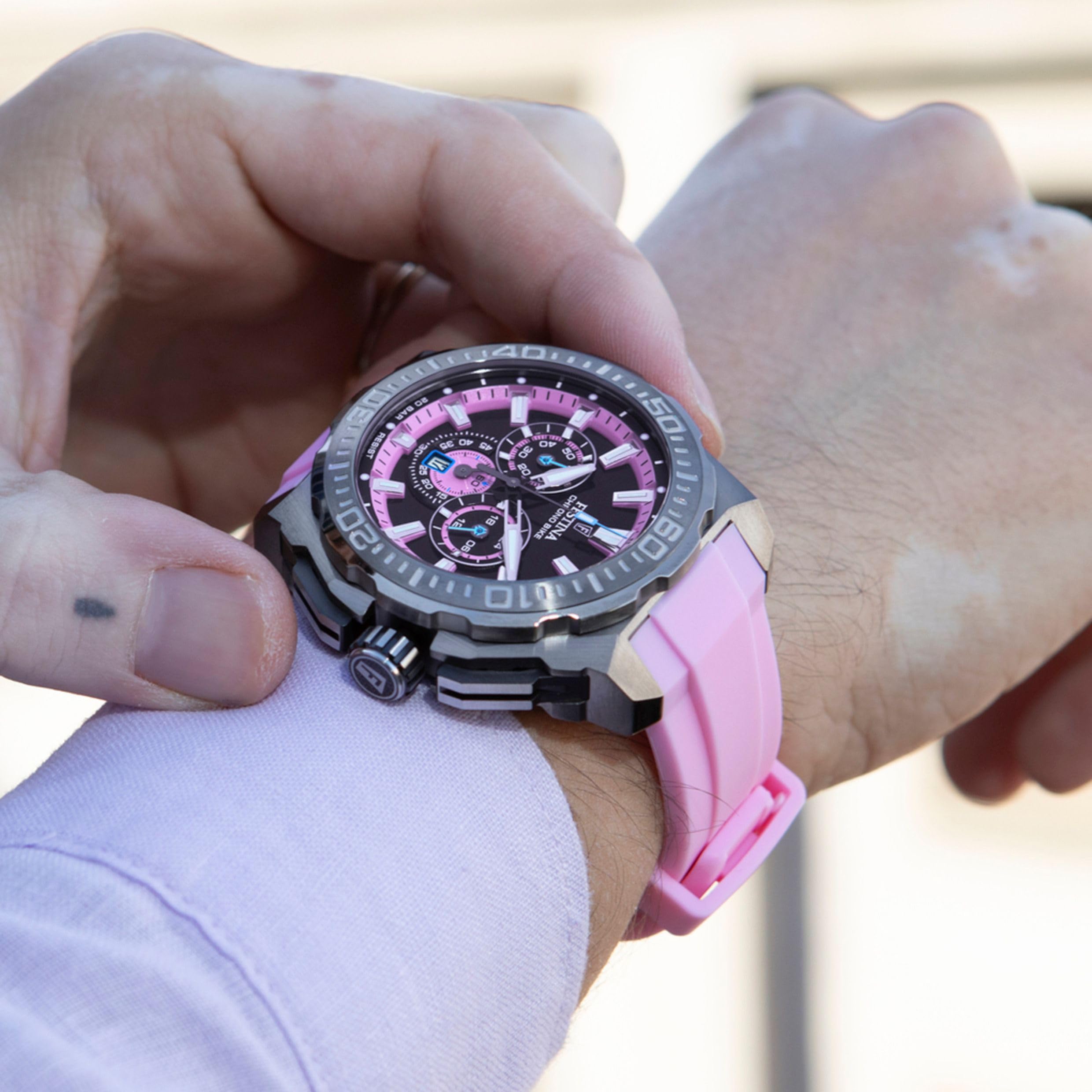 Festina Orologio Uomo Analogico in Pelle Marrone - Movimento al Quarzo