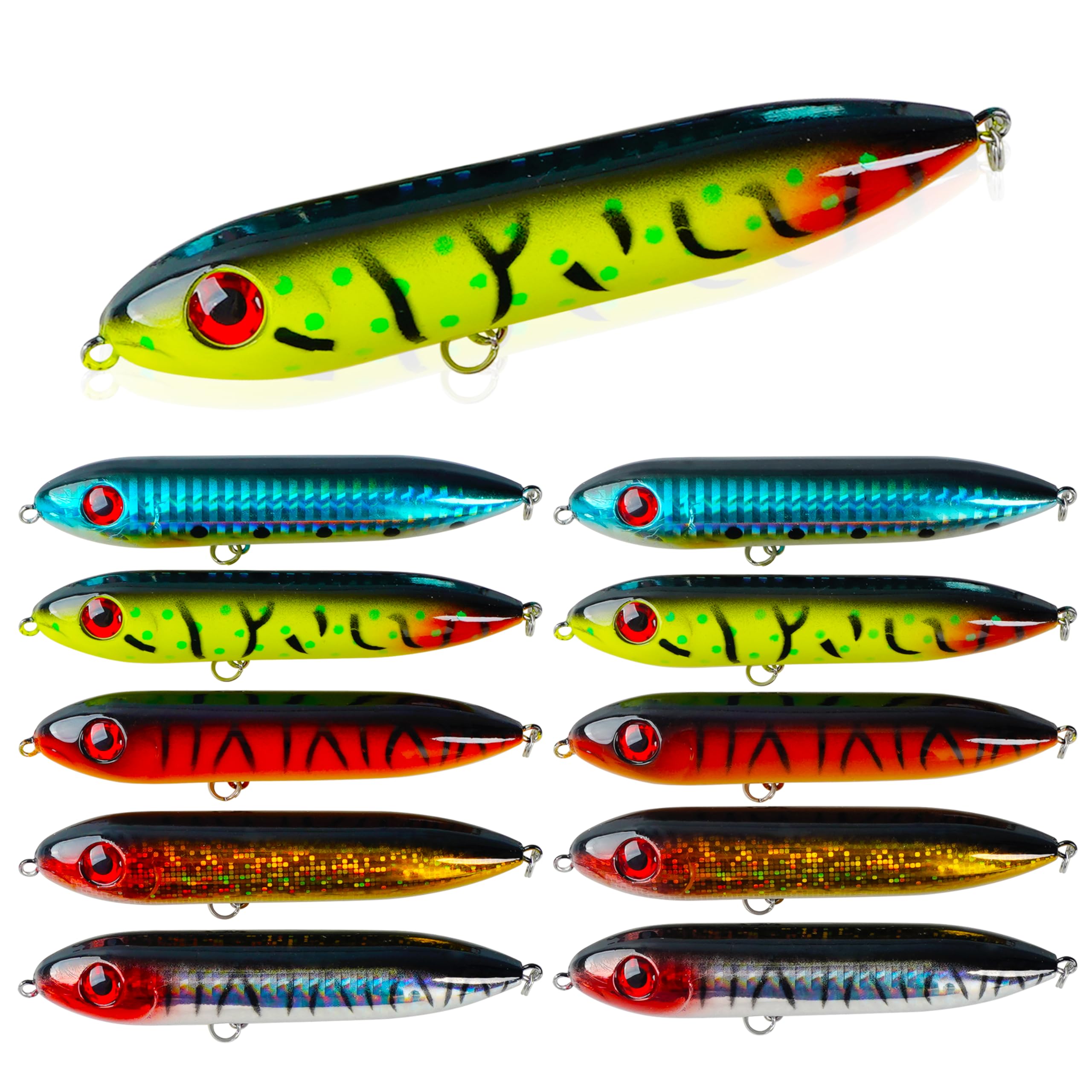 Catfish Rattling Line Float Lure Catfish Rig Peg Floats Spook Rattle Popper Demon Dragon Style Catfishing Lure for Santee Rig Fishing Bait for Lake River Bank (10pcs)
