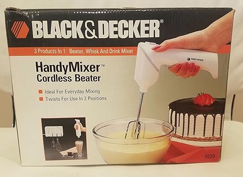 Black  Decker Gizmo Handy mezclador inalámbrico recargable batidor práctico mezclador y licuadora en uno El mezclador inalámbrico con una