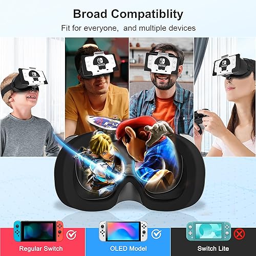 Miniatura 4 de DEVASO Upgraded VR Headset for Nintendo Switch & Switch OLED Model, Switch Virtual Reality Glasses with Adjustable HD Lenses and Comfortable Head
