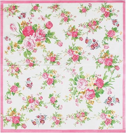 Floral Easter Napkins For An Afternoon Tea Party, Birthday, Engagement - View #11