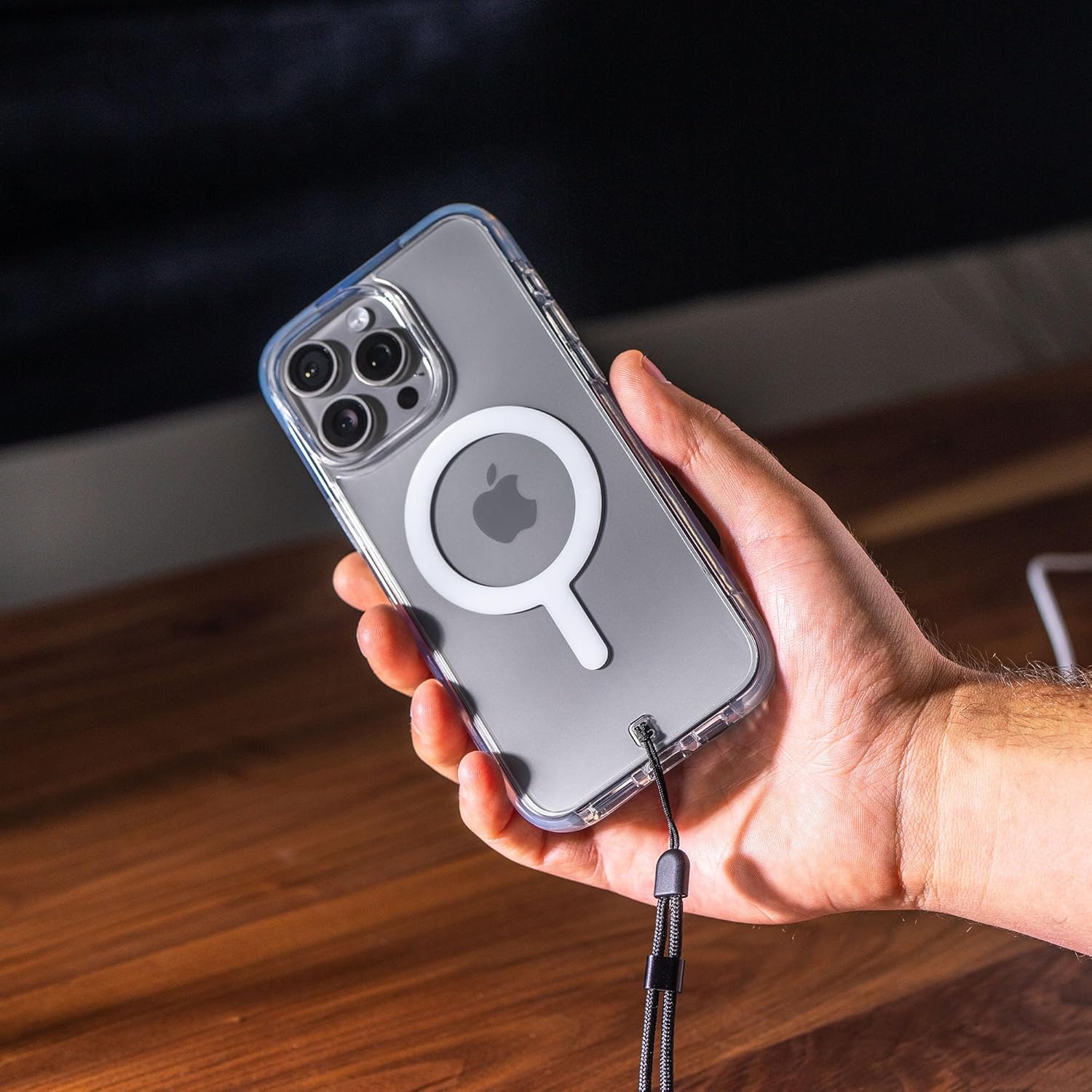 BodyGuardz Accent Compatible with iPhone 17 Case - Crystal Clear Shockproof Cover with 18FT Drop Tested - Compatible with MagSafe - Wireless Charging - Raised Bezel (Clear) - Image 6