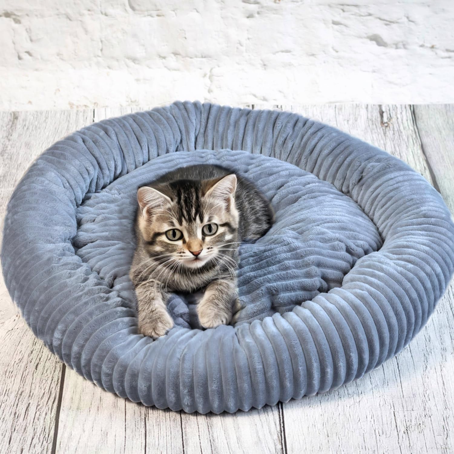 4L Textil Luna Lit pour chien douillet pour chiens de taille moyenne Corbeille pour chats peluche Panier pour chien pour chiens de taille moyenne Lit pour chien pour chiots Coussin pour chien Lit pour