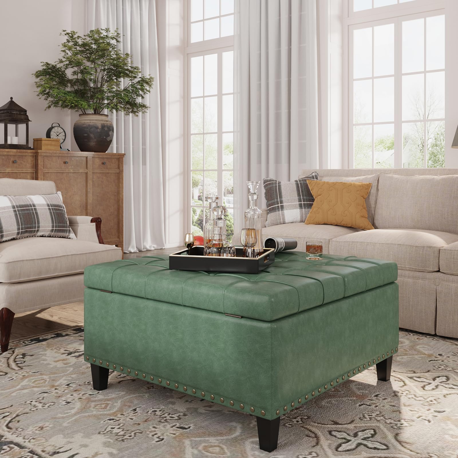FiveWillowise Ottoman