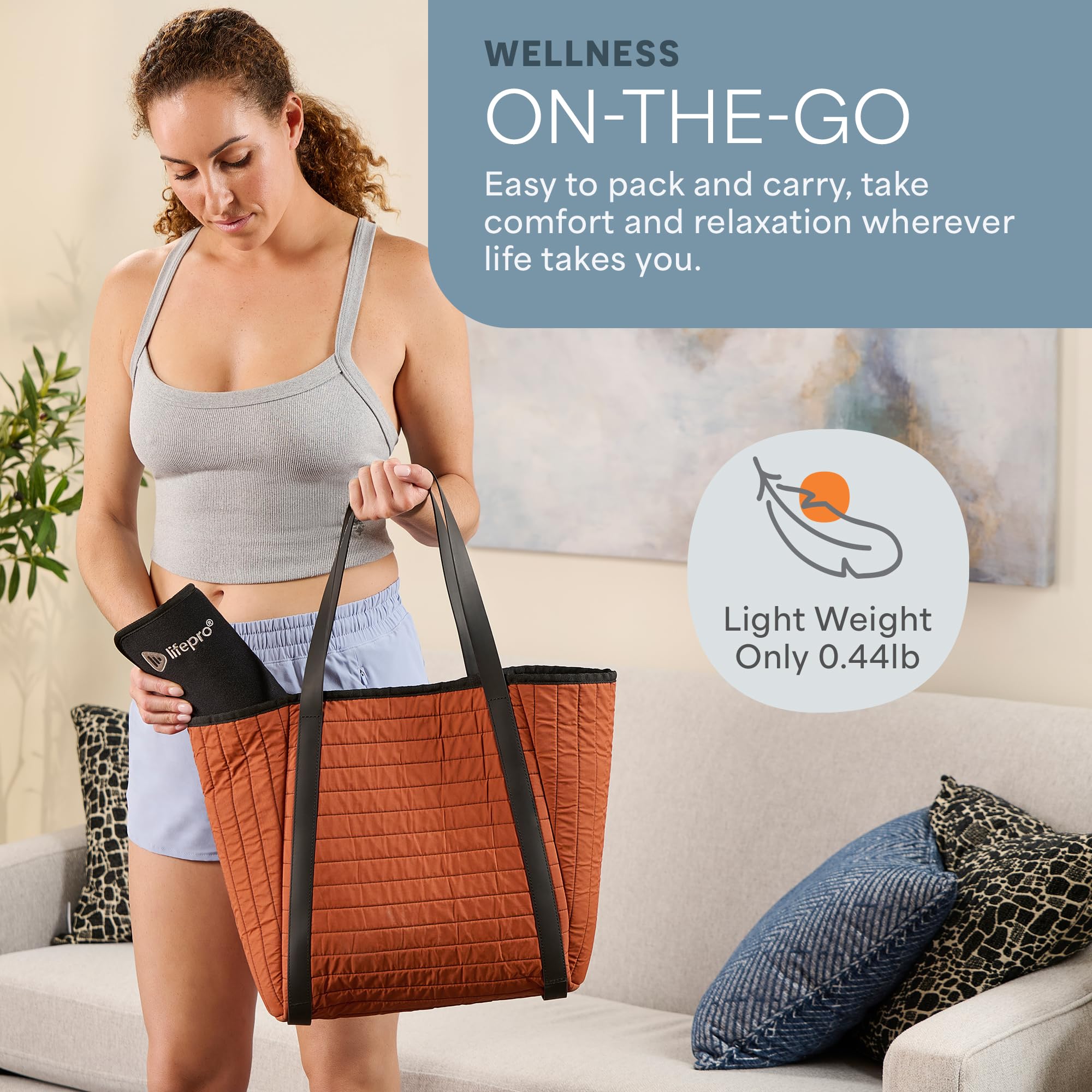 Lifepro Red Light Therapy Belt – Infrared Red Light Therapy for Body, Back and Shoulder with Triple Chip LEDs, Allevared Belt with 660nm & 850nm Wavelengths – for Daily Comfort & Wellness Support