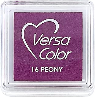 Artoz VersaColor in Peony (Magenta) – 34 x 34 mm – Tintas de sello a base de agua – Almohadilla de tinta para estampación en papel, tarjetas para invitaciones, saludos o bodas