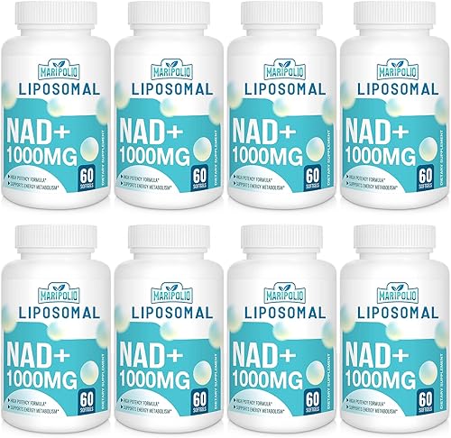 Suplemento liposomal NAD+ 1000 mg NAD Pontecy más alto Absorción máxima Suplemento de NAD puro Reparación de energía y ADN, defensa del