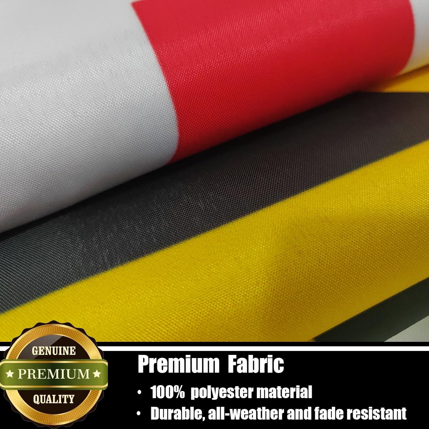 Maryland Flag 3x5 FT Sturdy for Outside, Heavy Duty 3Ply Polyester Maryland State Flags Outdoor, Double Sided Long Lasting MD State Flag Brass Grommets - Image 4