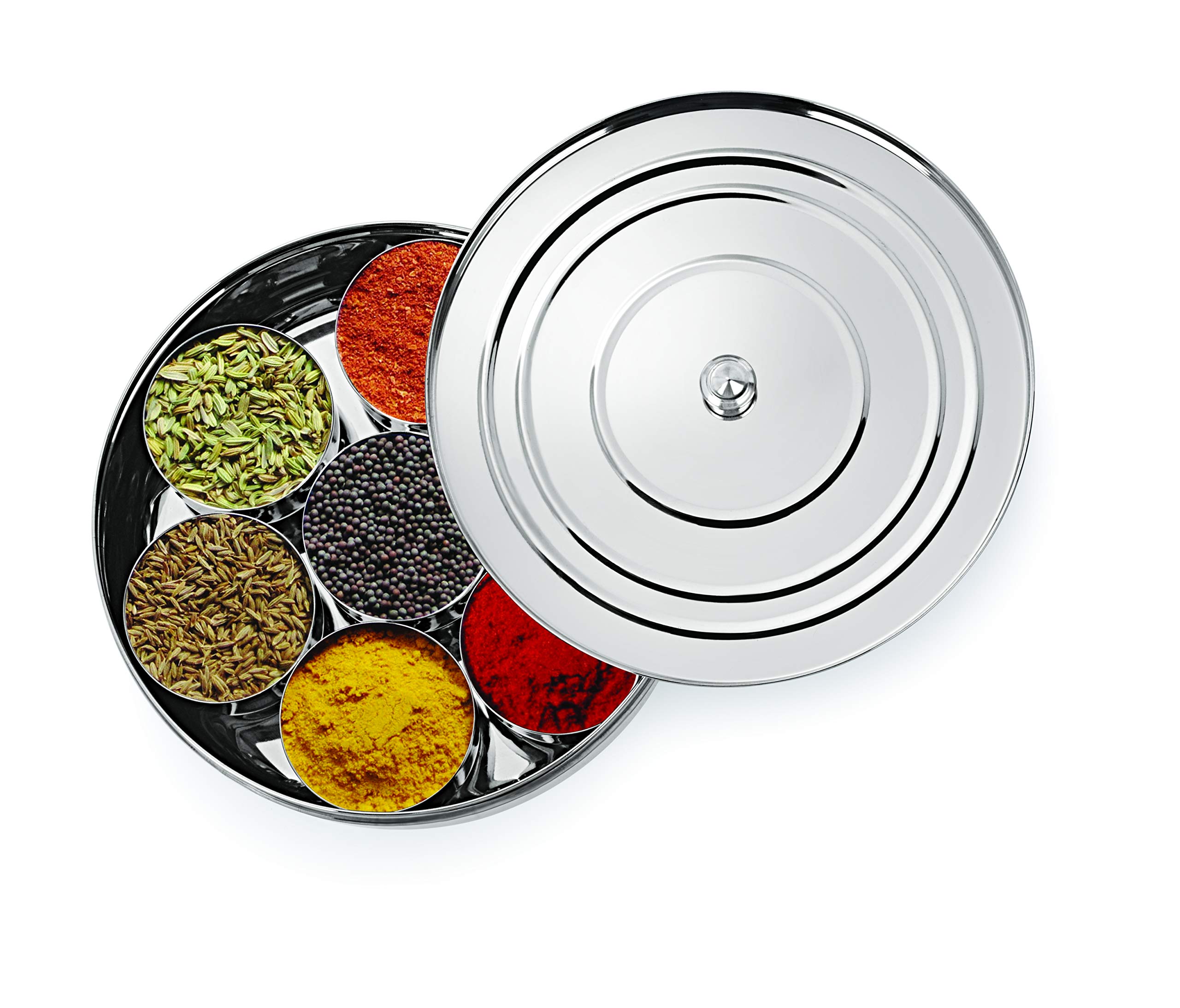Neelam Stainless Steel Spice Box Set of 10 Pieces - 1225 ml