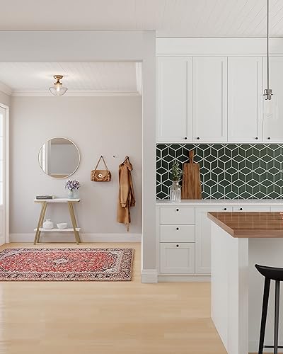 Miniatura 12 de Design House Kenna - Espejo redondo de pared  28 pulgadas, marco de metal moderno  sala de estar, dormitorio, espejo de tocador de baño, dorado,