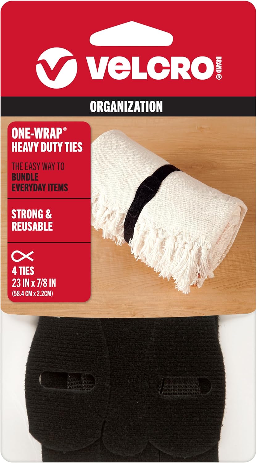 VELCRO Brand ONE-WRAP Ties | Reusable Pre-Cut and Self Gripping