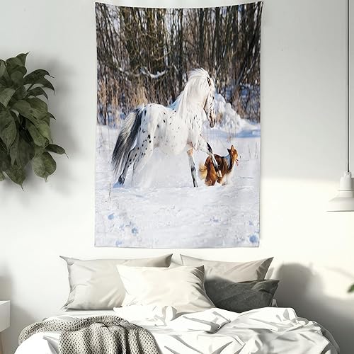 Miniatura 9 de Ambesonne Tapiz de surf, paisaje marino con árbol de coco y tabla de surf en la arena, boceto de isla exótica de verano, colgante de pared para