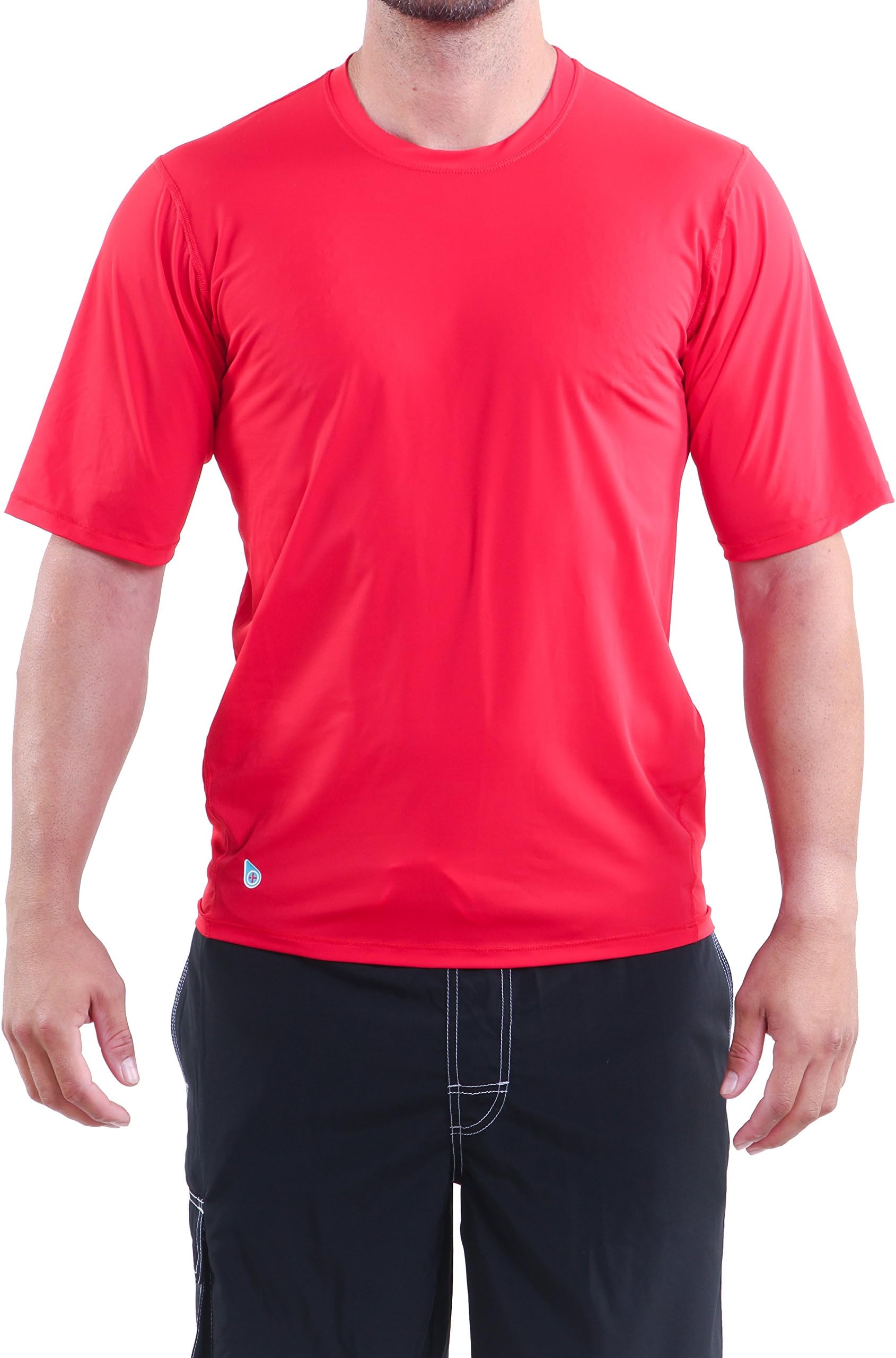 Original Watermen Men's Short Sleeve Surf Shirt Red XLarge