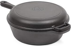 COMMERCIAL CHEF 3-Quart Cast Iron Dutch Oven With Lid