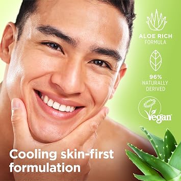 King of Shaves Cooling Shave Gel for Men Aloe Tea Tree 2 x 5.92 fl oz