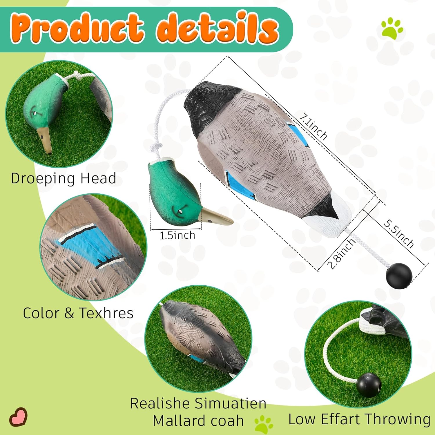 Blueweenly 3 Pcs Canvas Bumper Dummy Bumper Dog Float Toys for Hunting Retriever Training Dog Retriever Outdoor Training Toy Hunting Recognition Trainers