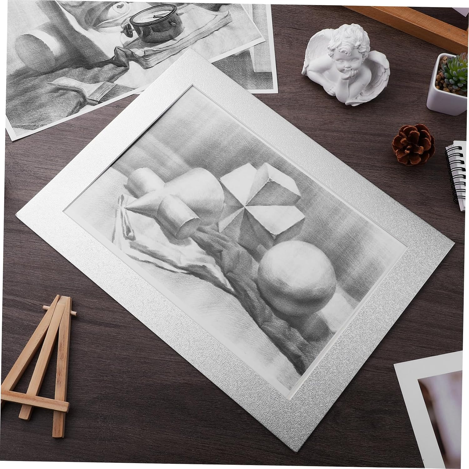 Hemobllo 10pcs Photo Matting for Cardboard Frame Easy Diy Mat Board for Picture Frames Wall Art Display