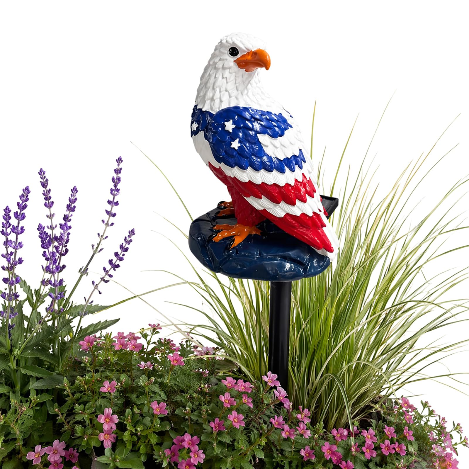 Solar Eagle Garden Light Waterproof Solar Powered Eagle Figurine Stake