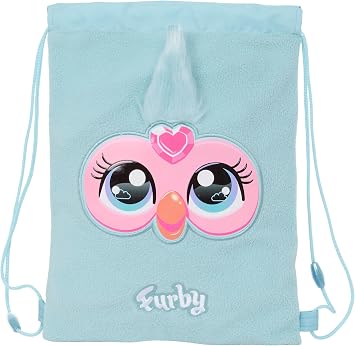 safta FURBY Children's Flat Backpack Ideal for Children of Different Ages Comfortable and Versatile Quality and Resilience 26 x 34 cm Sky Blue M Casual