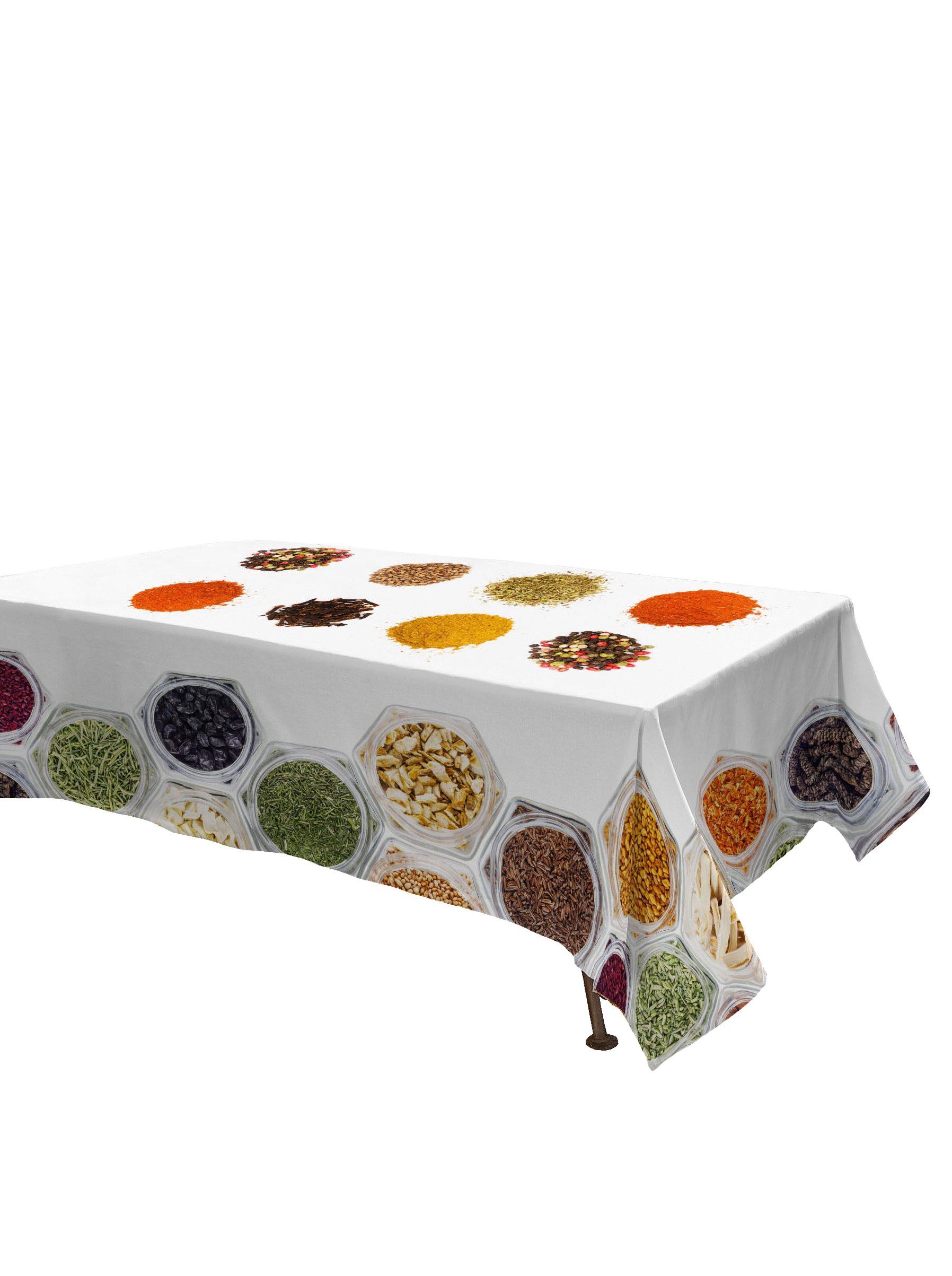 Italian Bed Linen Home's accessories Panama Digital Printed Tablecloth, 150x150cm, TV01, TV 01, 150 x 150 cm