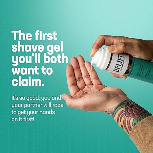 Miniatura 2 de Uplift Provisions - Gel de afeitar transparente para hombres y mujeres, infundido con extractos de plantas para un afeitado ultra suave, dejando la