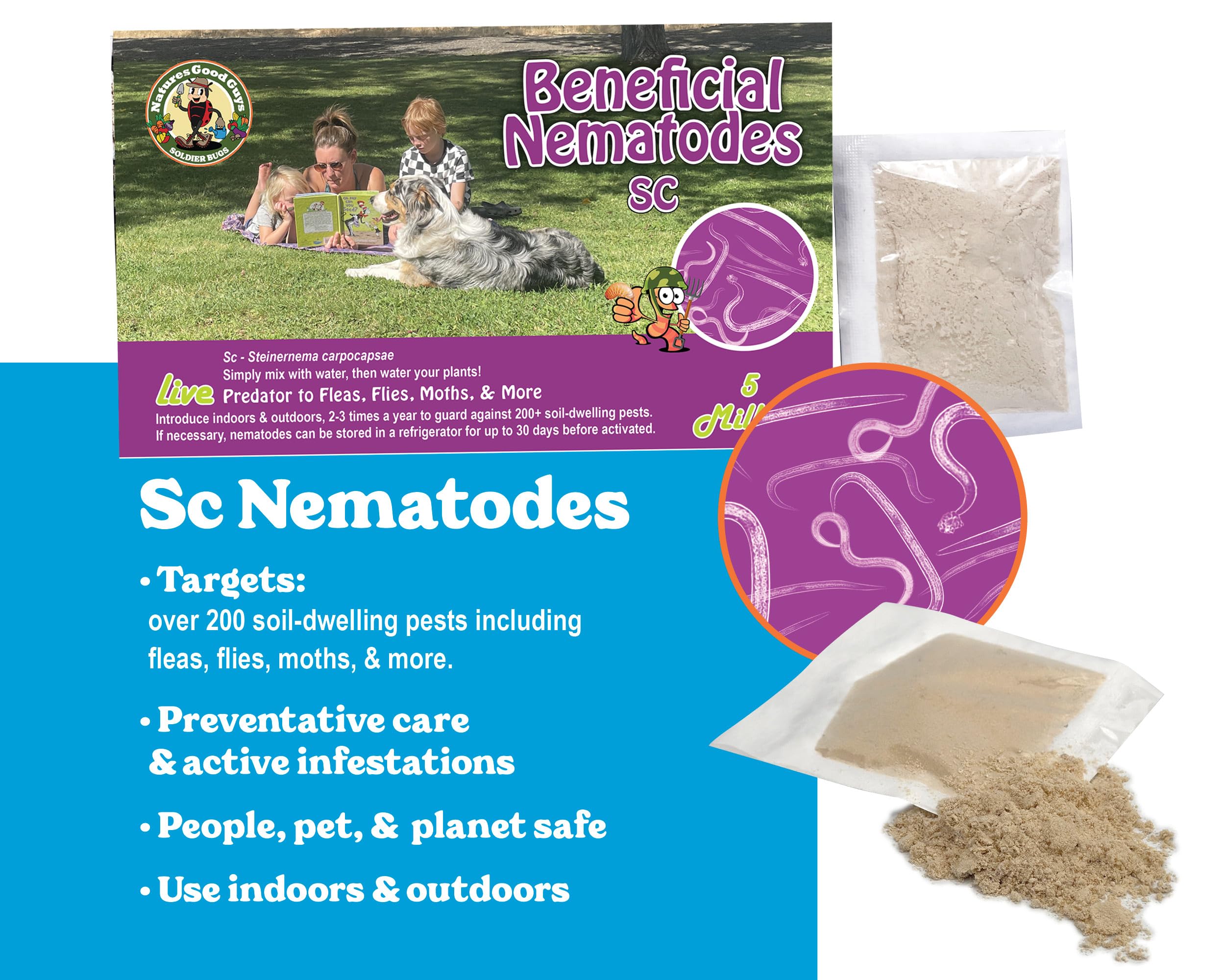 Beneficial Nematodes Steinernema carpocapsae SC - 50 Million