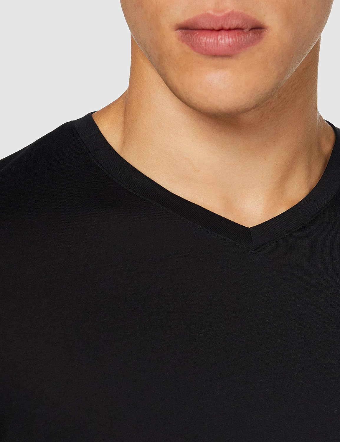 Armani Exchange Mens Vneck Pima Long Sleeve Shirt - Image 5