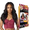 Sensationnel Curls Kinksandco Vpart Wig - Unit 2 Narrow Part Glueless Natural Kinkytexture Edged Hairline for Natural 3C to 4C Hair Textures 2 DARKBROWN