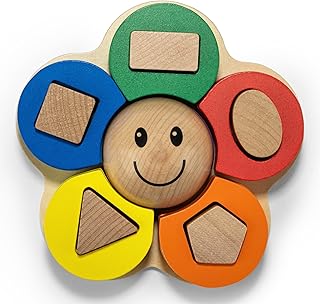 Pikatoyz Wooden Toy from 1 Year | Montessori Toy 1-3 Years | Children's Toy for Stacking and Sorting | Motor Skills Toy for Boys & Girls