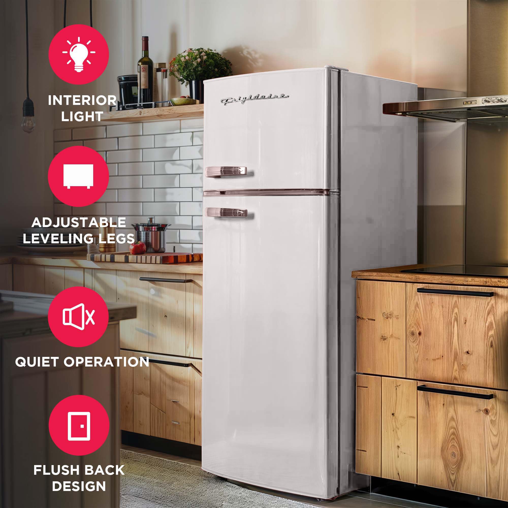 家電 #REF! Frigidaire Retro 7.5 Cu Ft Refrigerator with Top Freezer-21.45