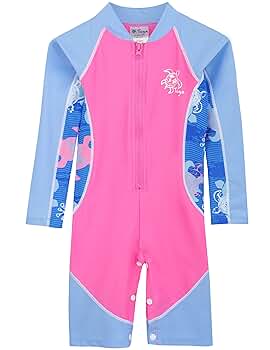 Amazon.com: Tuga Girls High Tide L/S Swimsuit (UPF 50+)