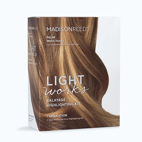 Madison Reed Light Works - Kit de resaltado de balayage, crea reflejos de miel cálidos de aspecto natural (Palmi - rubio), sin amoníaco, libre de