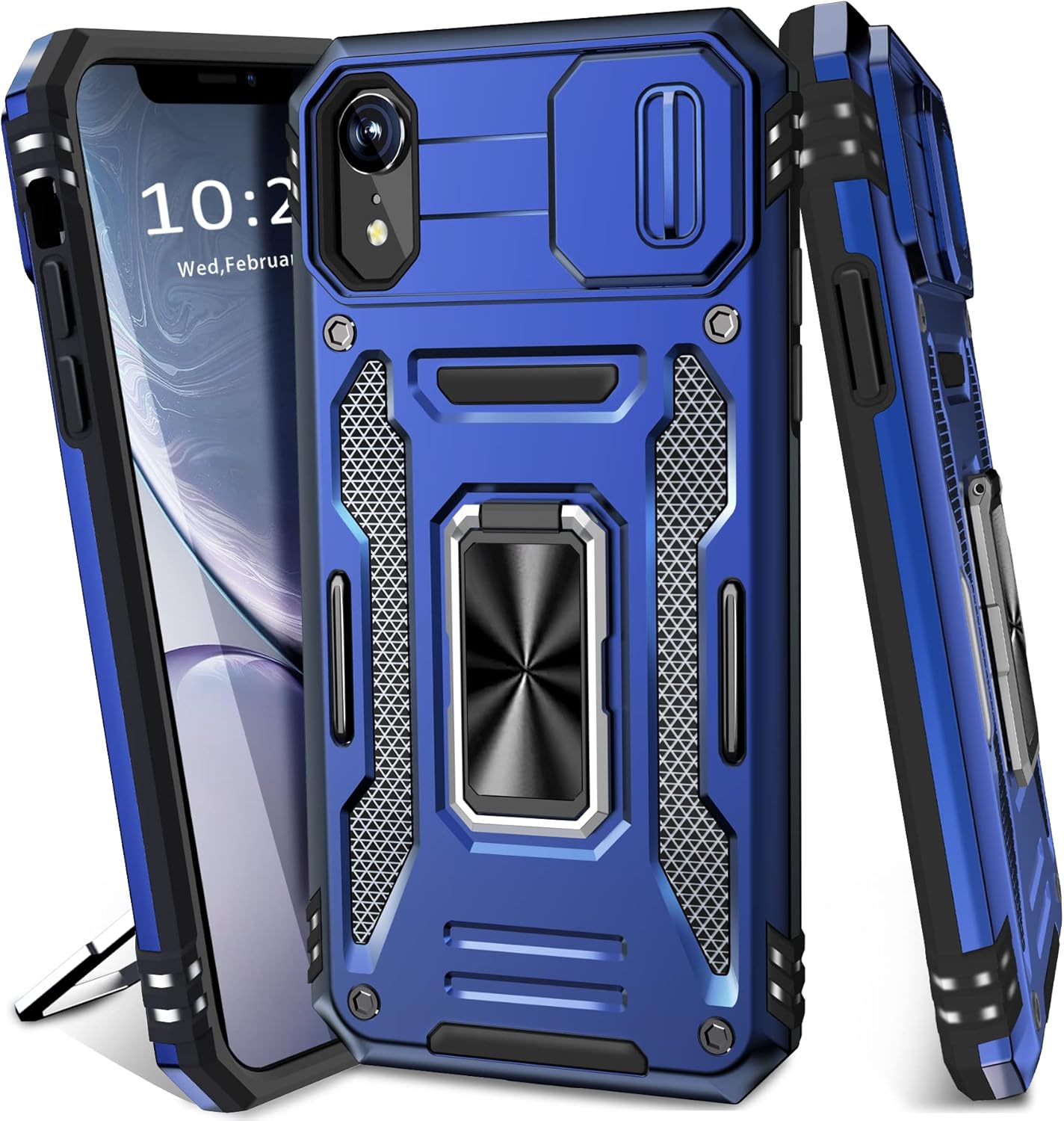 DMDMBATH for iPhone XR Case with Slide Camera Cover, iPhone XR phone Case with