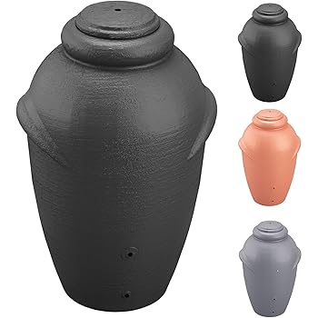 Regenwassertonne Regentonne Wassertank Regentank Amphore 360 Liter Mit Deckel Anthrazit Amazon De Garten