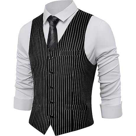 Mens Striped Vest: A Dapper Touch to Every Formal Occasion