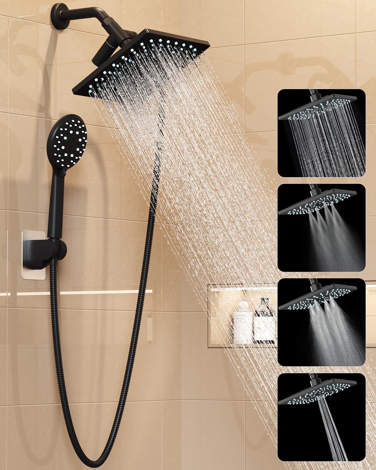 Veken Rain Shower Head with Handheld