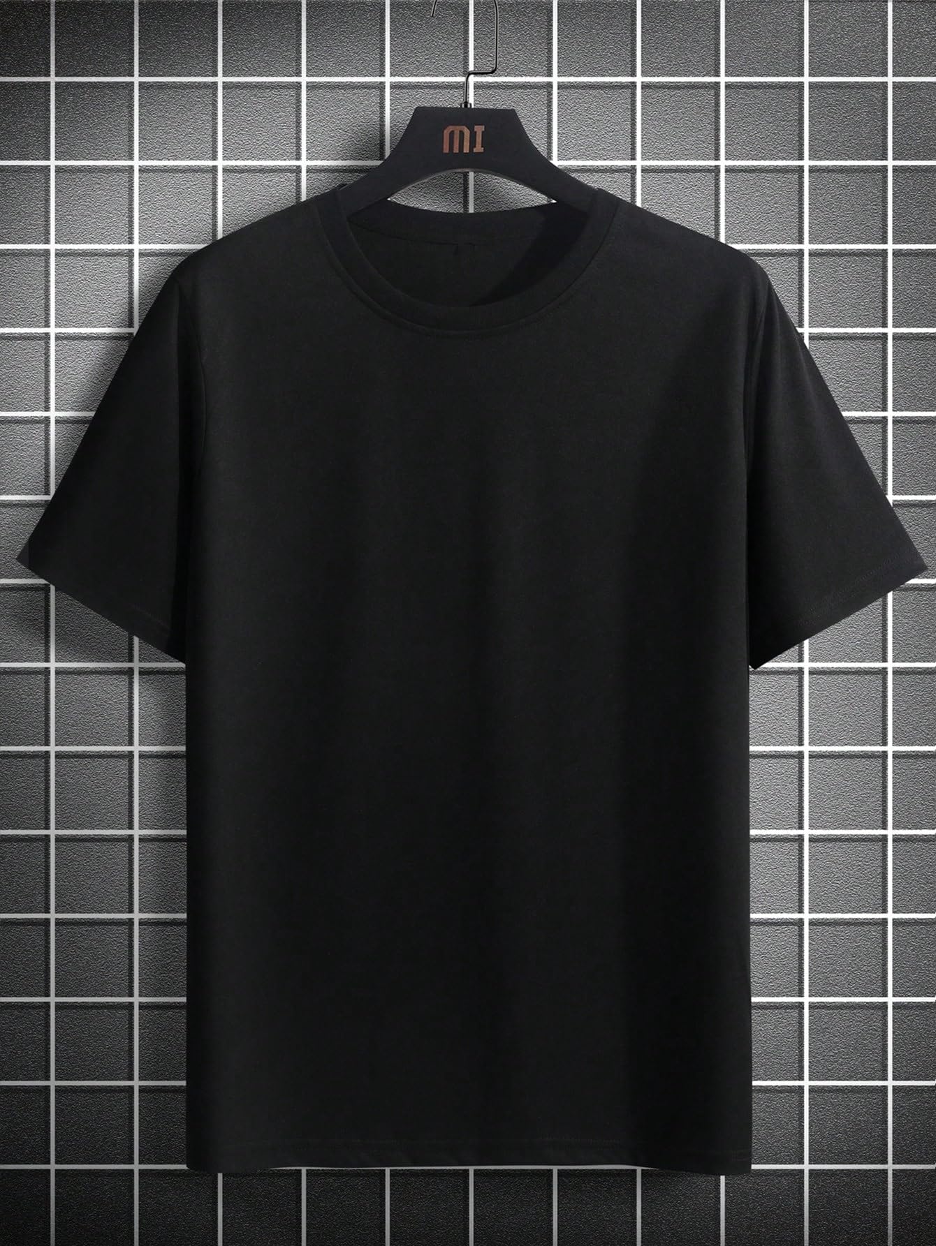 Floerns T-shirt girocollo da uomo con stampa grafica a mezza manica