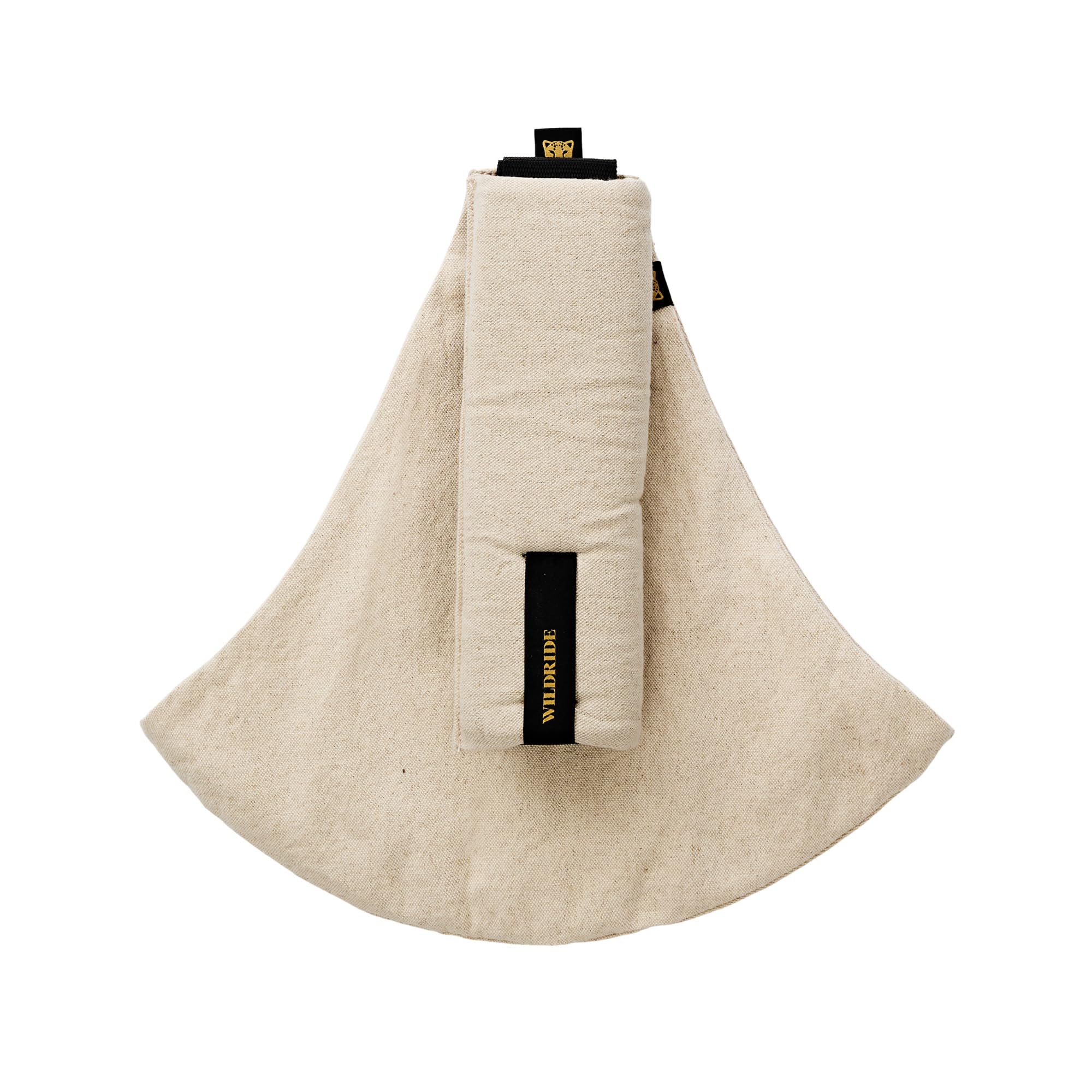 Wildride Portabebé Bandolera Sand Linen, Portabebe Lateral, Algodón 100%,