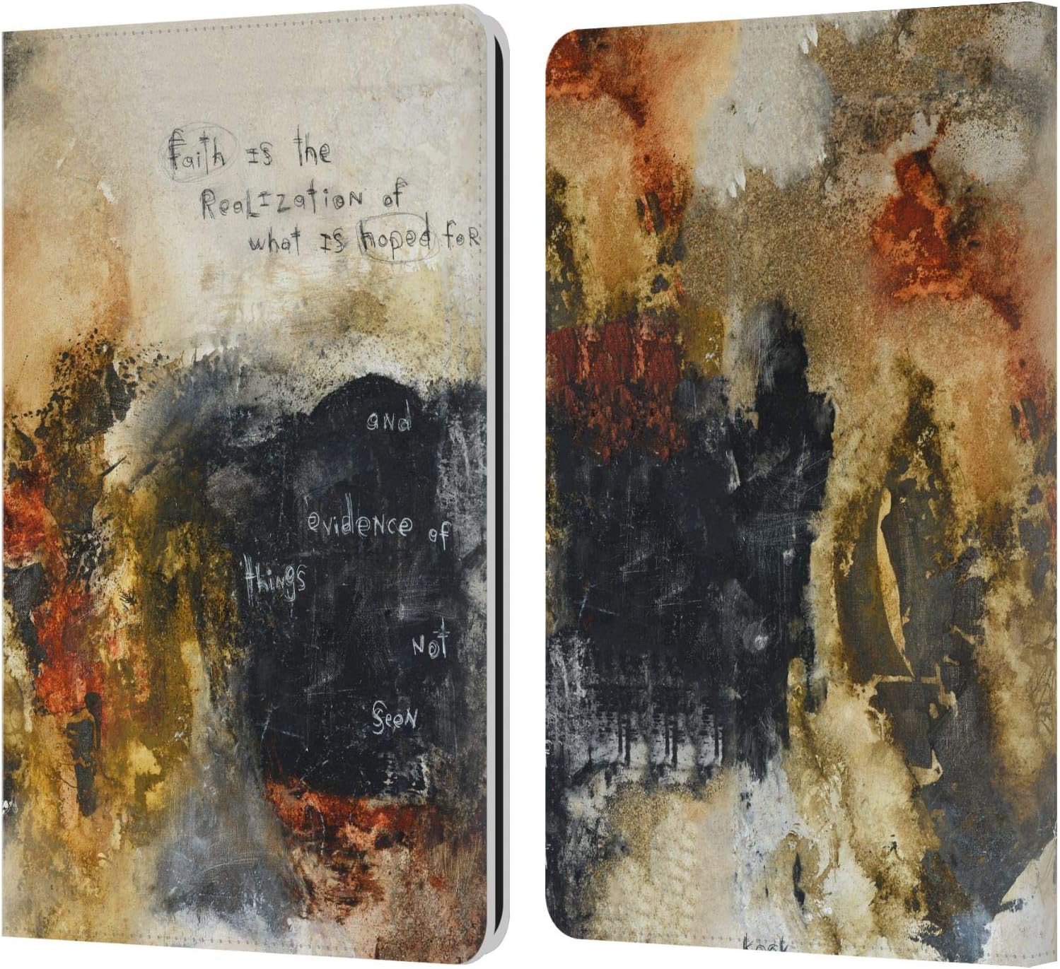 Head Case Designs Officially Licensed Michel Keck Proverbs Religious Abstract Leather Wallet Case Compatible with Kindle Paperwhite 1/2 / 3