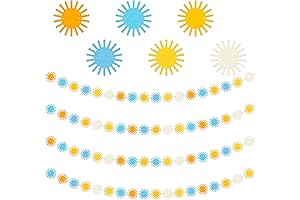 4Pcs Retro Boho Sun Sunshine Garland: Radiant Decor for Memorable Moments