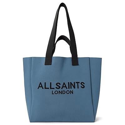 AllSaints Izzy East/West Tote Tote Handbags Steel Blue, Polyester