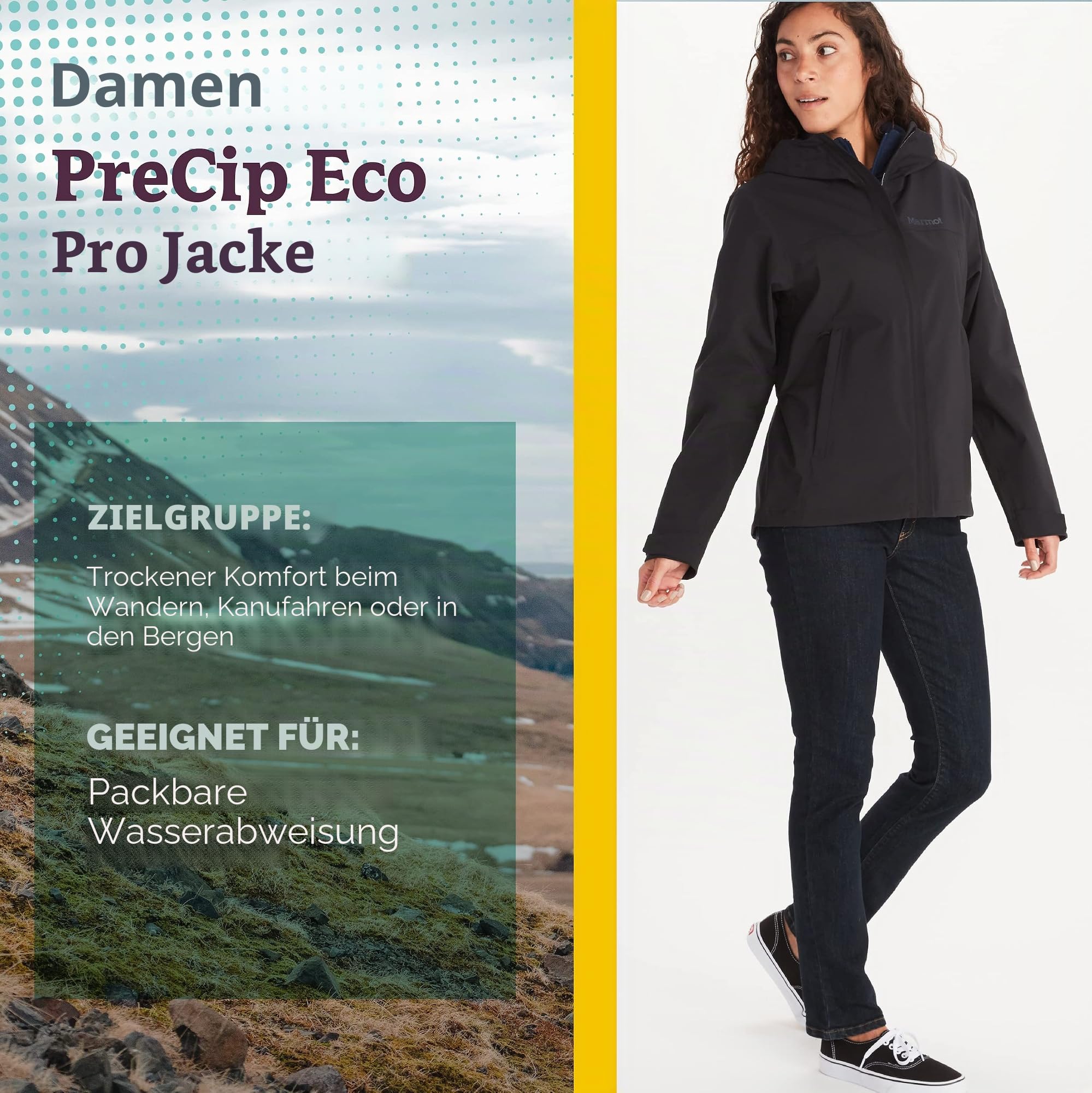 Marmot Damen PreCip 3L Jacke Regenjacke Hardshelljacke