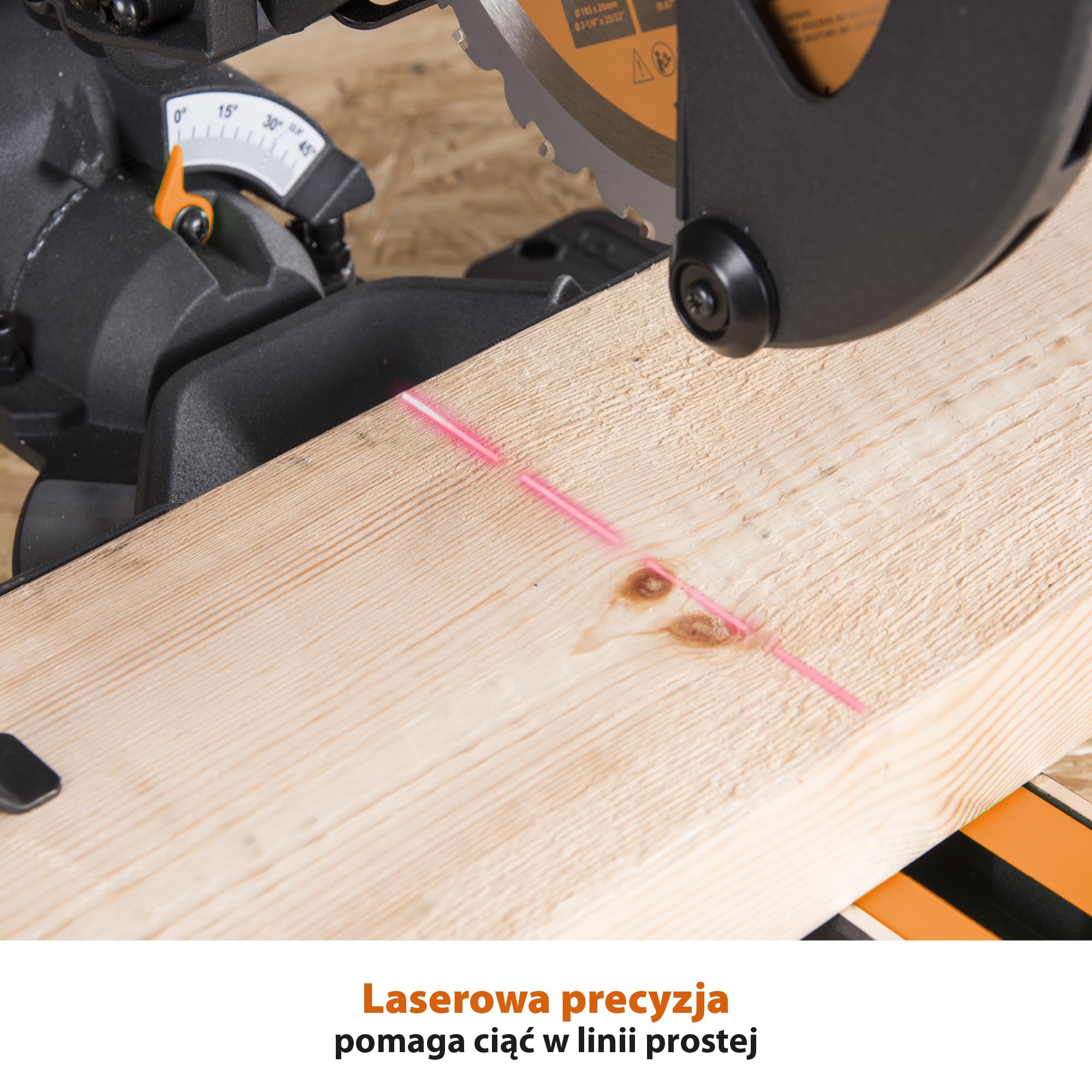 Evolution Power Tools Przesuwna ukośnica R185SMS+ 185 mm 230 V do cięcia drewna, metalu, plastiku