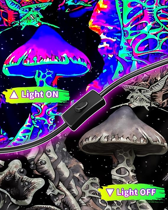 2 Pack 42W LED Black Light Bar for Glow Party