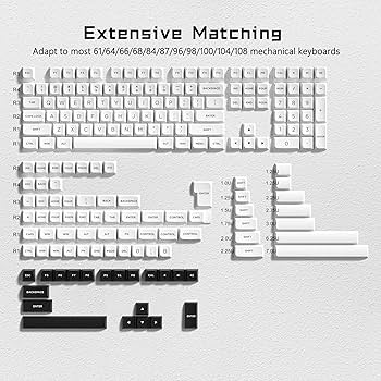 Amazon | 187キー キーキャップ XVX ダブルショット PBT キー